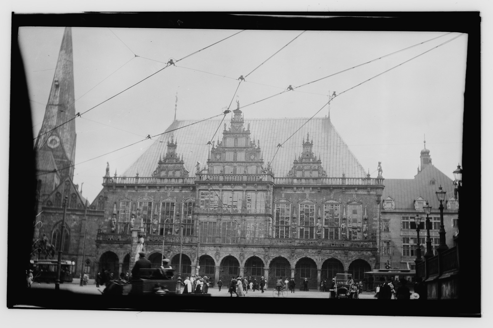 Exterior of Bremen City Hall, n/a — historic photograph