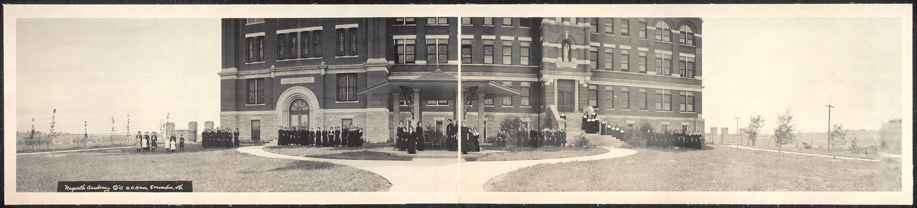 Nazareth Academy 1913a, Kansas, 1913 — historic image