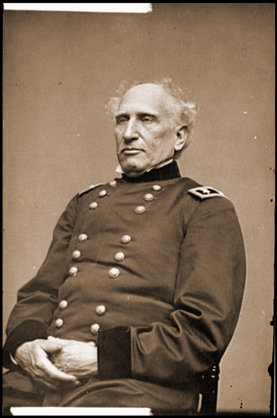 Portrait of Maj. Gen. Silas Casey officer of the Federal Army, 1860 — historic photograph