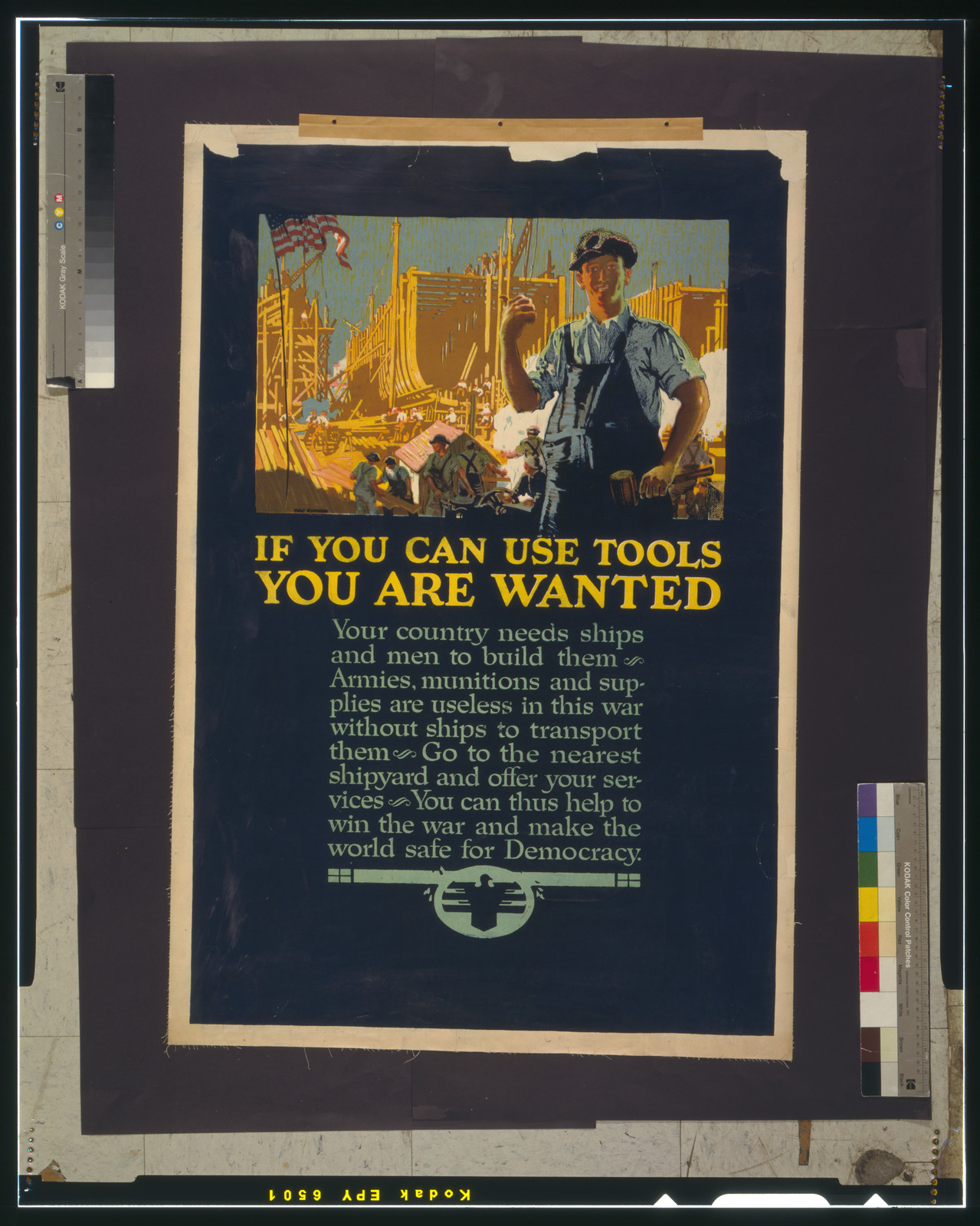 If you can use tools you are wanted / MacKinnon., [1917] — vintage poster