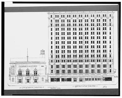 [Metropolitan Theatre and Ye Wilbur Theatre, Tremont St. and Hollis St., Boston, Massachusetts] / AFD 1927.