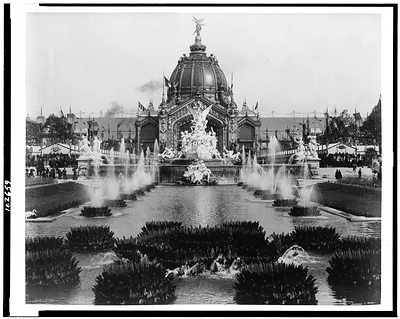 [Fountain Coutan and the Central Dome, Paris Exposition, 1889]