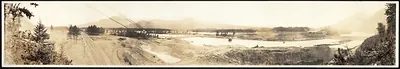 Bonneville Dam site, Washington, 1934