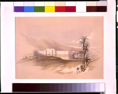 Fortress of Akabah Arabia Petra Feb. 28th 1839 / David Roberts, R.A.