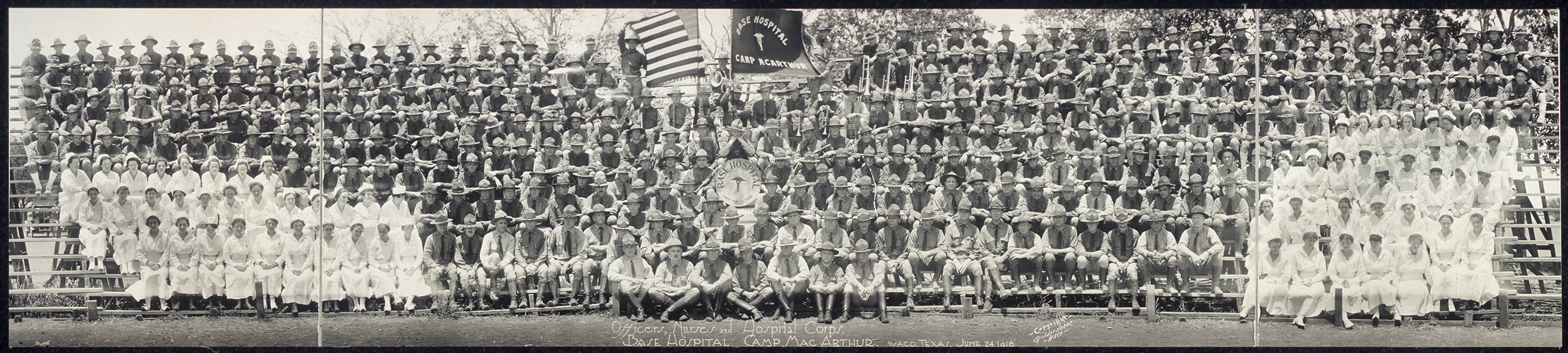 Hosp Corps, Camp MacArthur Waco, Texas, 1918, 1918 — historic image