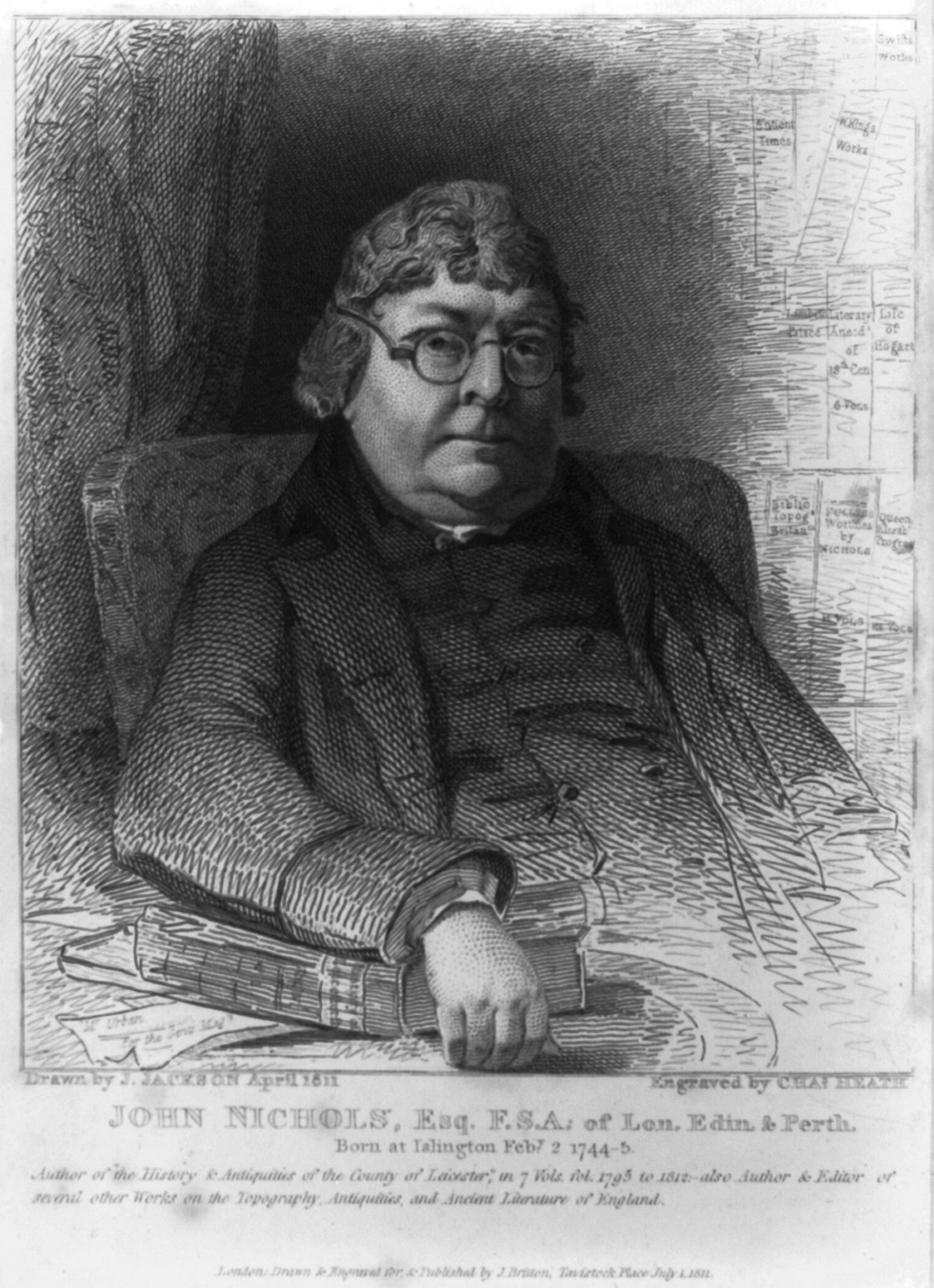 John Nichols, 1811 April. — antique engraving
