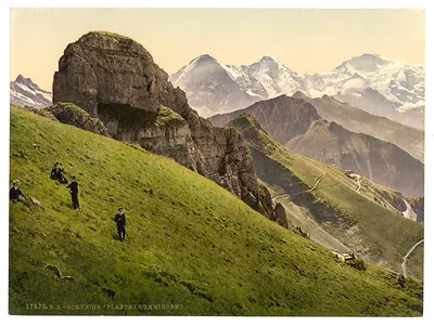 Schynige Platte Gummihorn Eiger Monch and Jungfrau Bernese Oberland Switzerland
