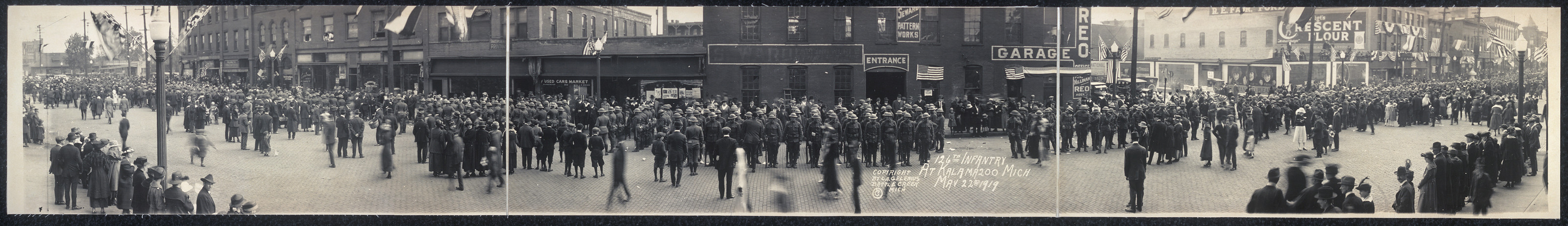 126 Infantry Kalamazoo, Michigan, 1919, 1919 — historic image