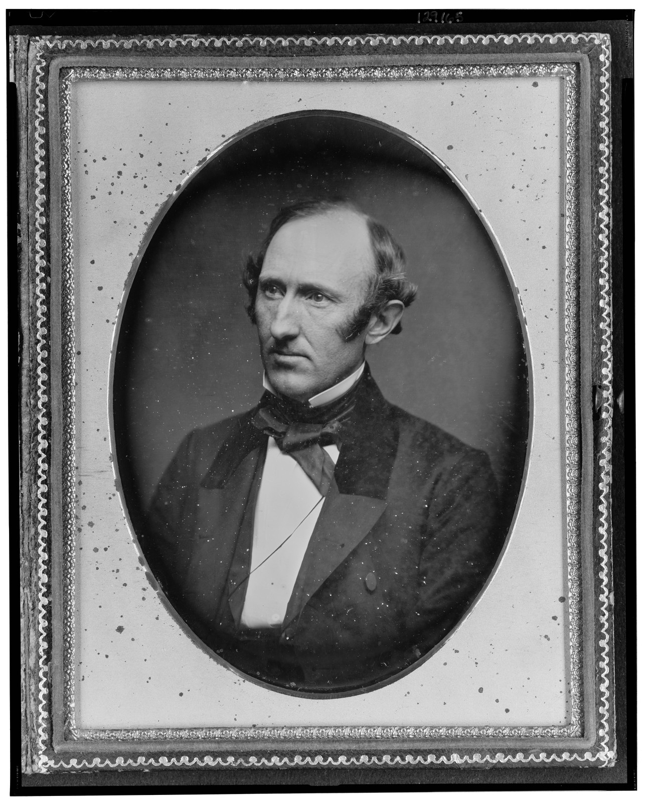 [Wendell Phillips, head-and-shoulders portrait, facing left], [between 1853 and 1860] — historic photograph