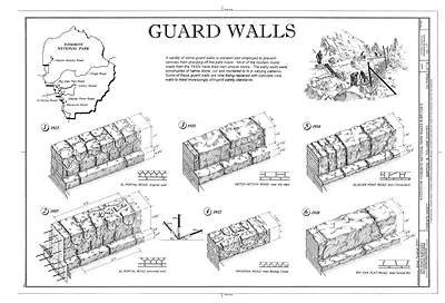 Guard Walls, Yosemite National Park Roads