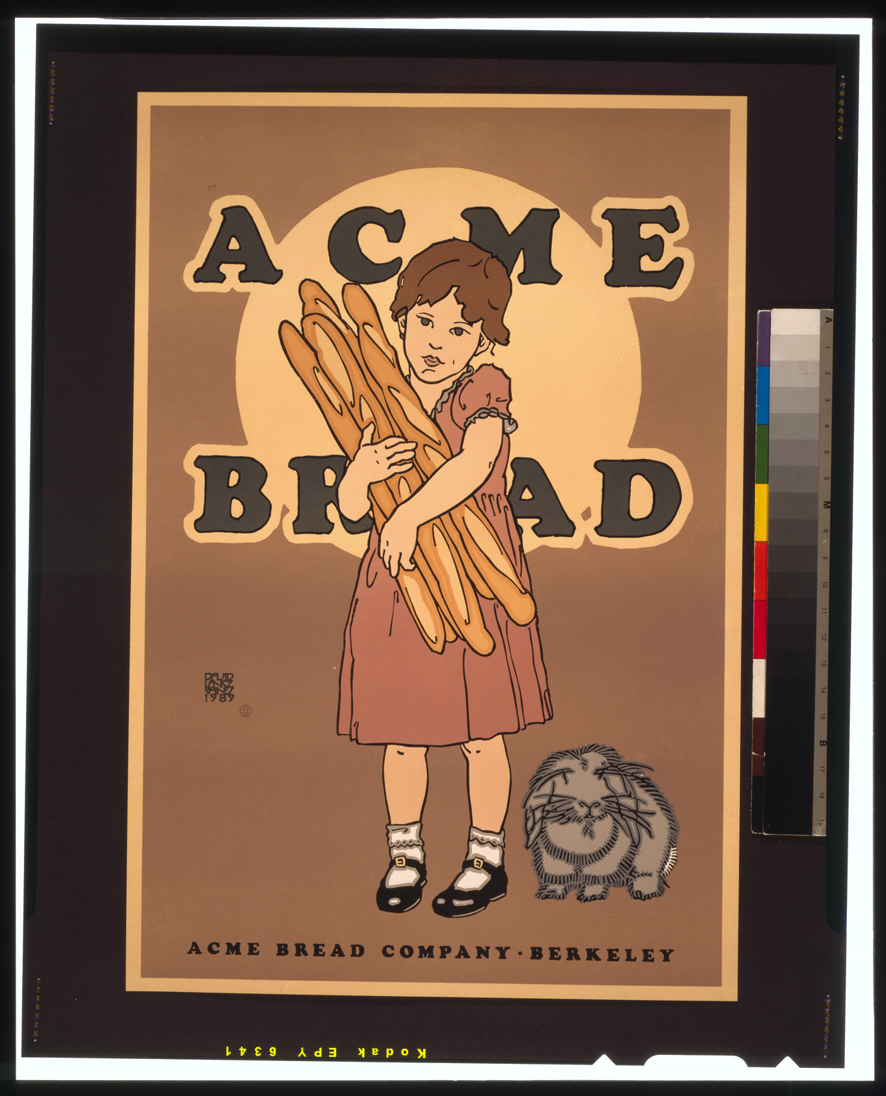 Acme Bread--Acme Bread Company, Berkeley / David Lance Goines 1989., 1989 — vintage poster