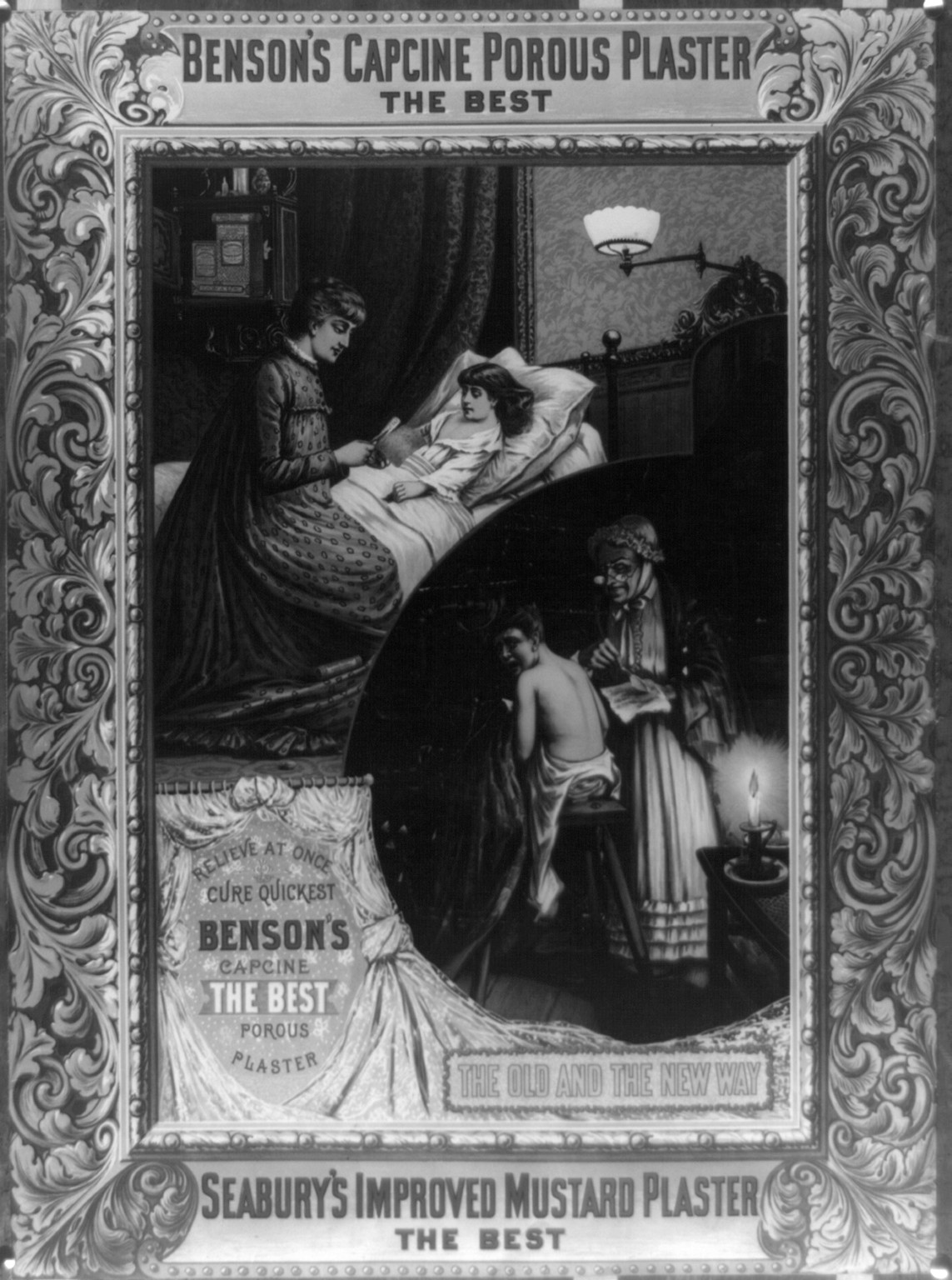 Benson's capcine porous plaster. The best, c1887 July 28. — historic print