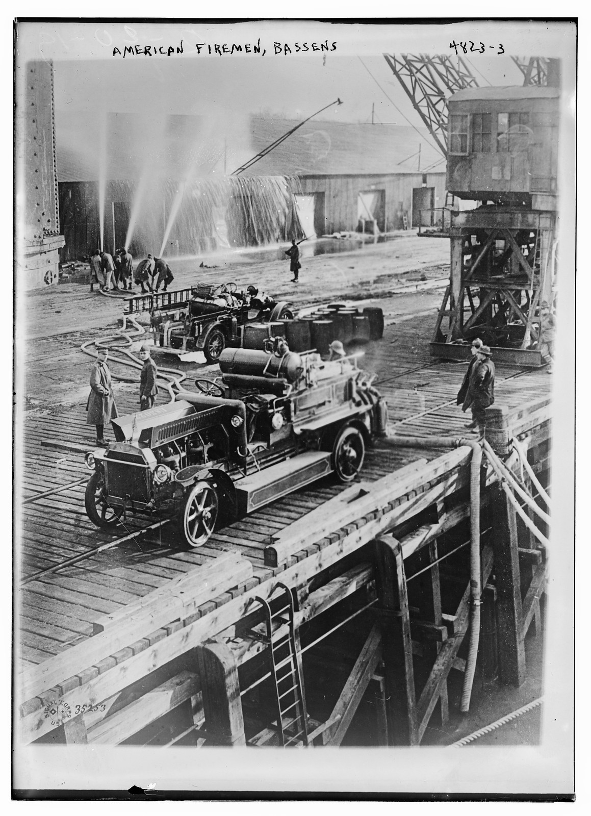 American Firemen, Bassens, n/a — historic photograph
