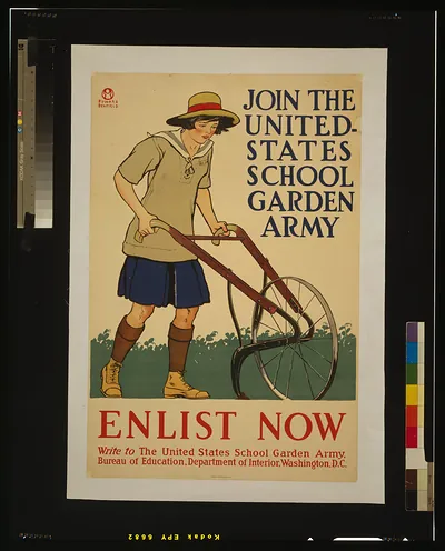 Join the United States school garden army - Enlist now / Edward Penfield.