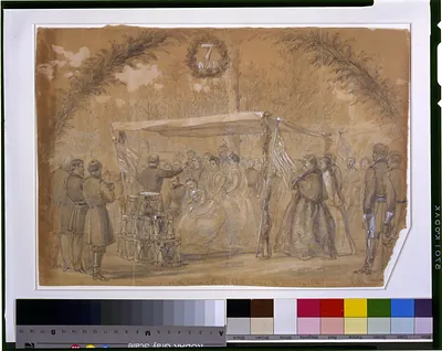 Marriage at the camp of the 7th N.J.V. Army of the Potomac, Va
