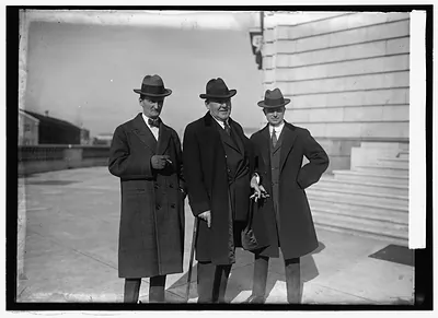 [J.W. Teveley and two unidentified men, 1/25/24]