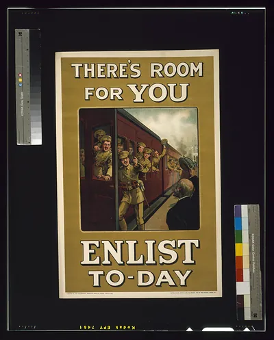 There's room for you. Enlist to-day / W. A. Fry ; printed by Wm. Strain & Sons, Ltd., Belfast, and 104 High Holborn, London, W.C.