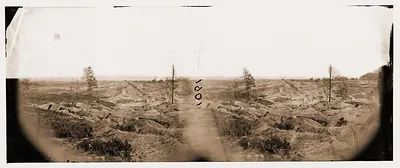 Petersburg Virginia. Earthworks in front of Petersburg
