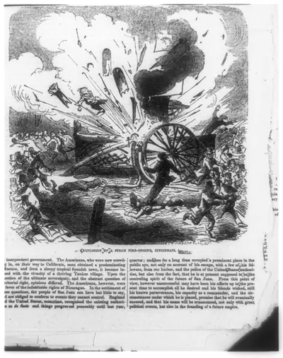 Explosion of a steam fire engine, Cincinnati