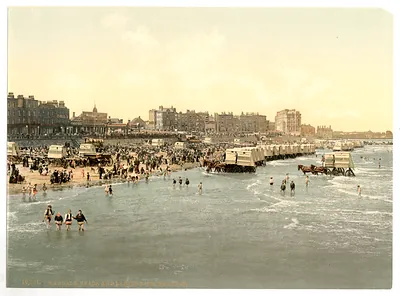 Beach and ladies bathing place Margate England