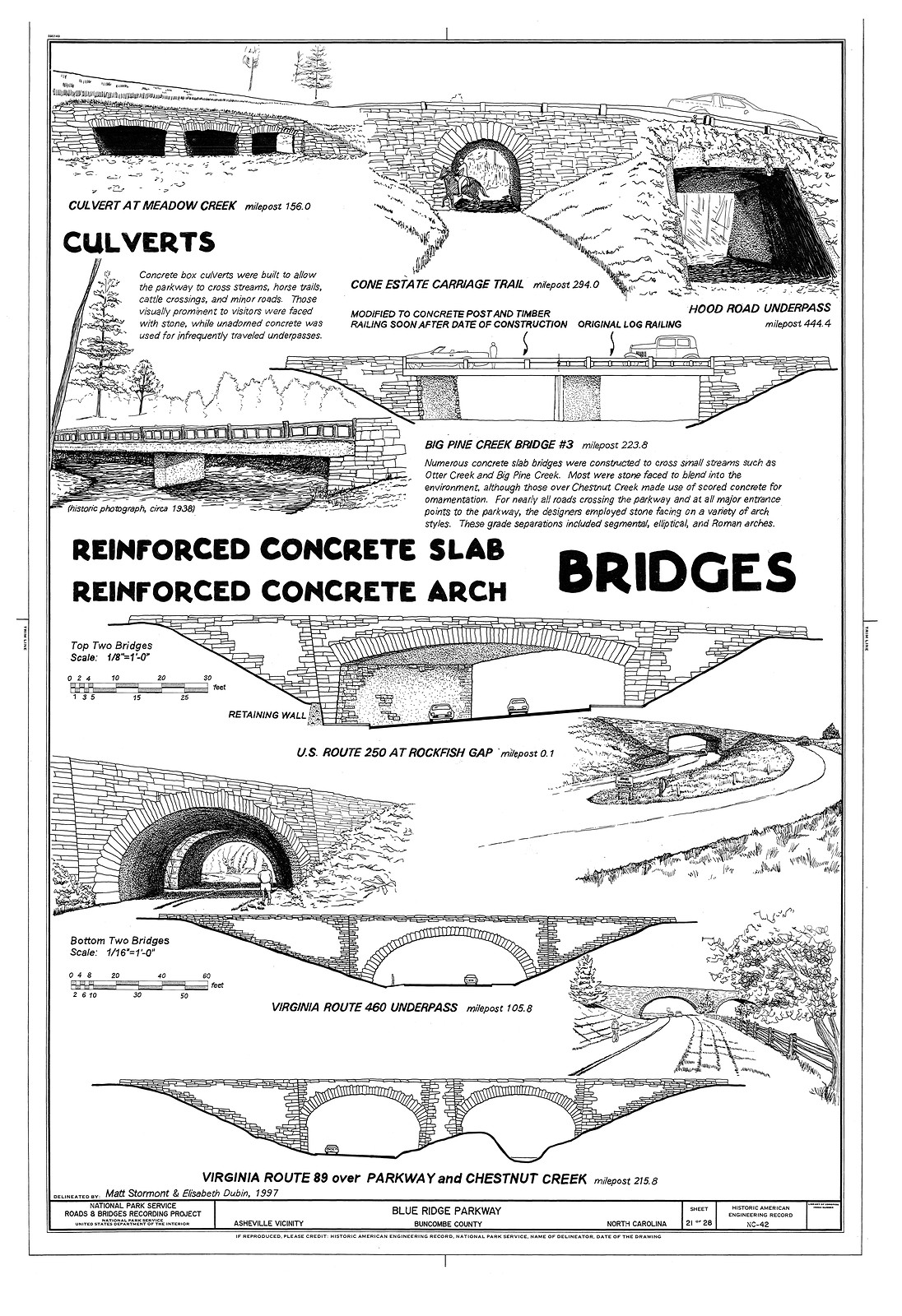 Culverts and Reinforced Concrete Bridges, Blue Ridge Parkway — historic image