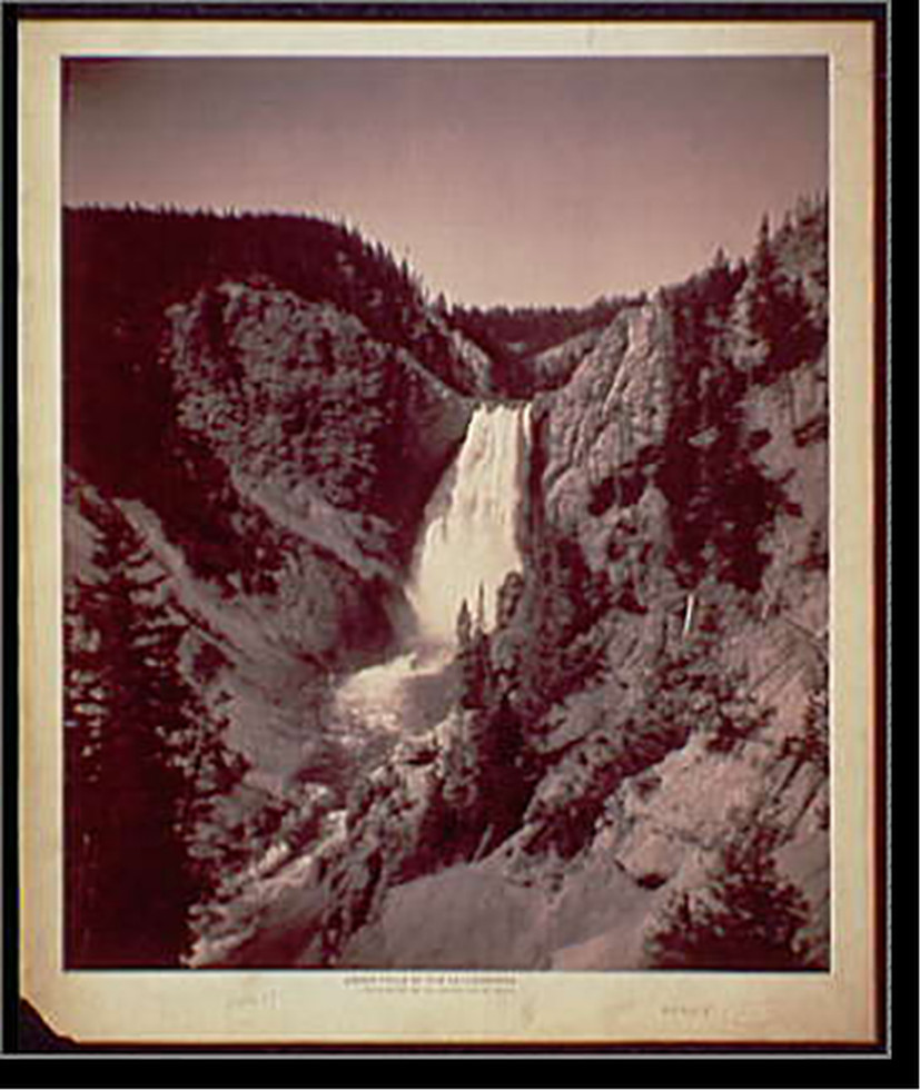 Lower Falls of Yellowstone, c1892. — historic photograph