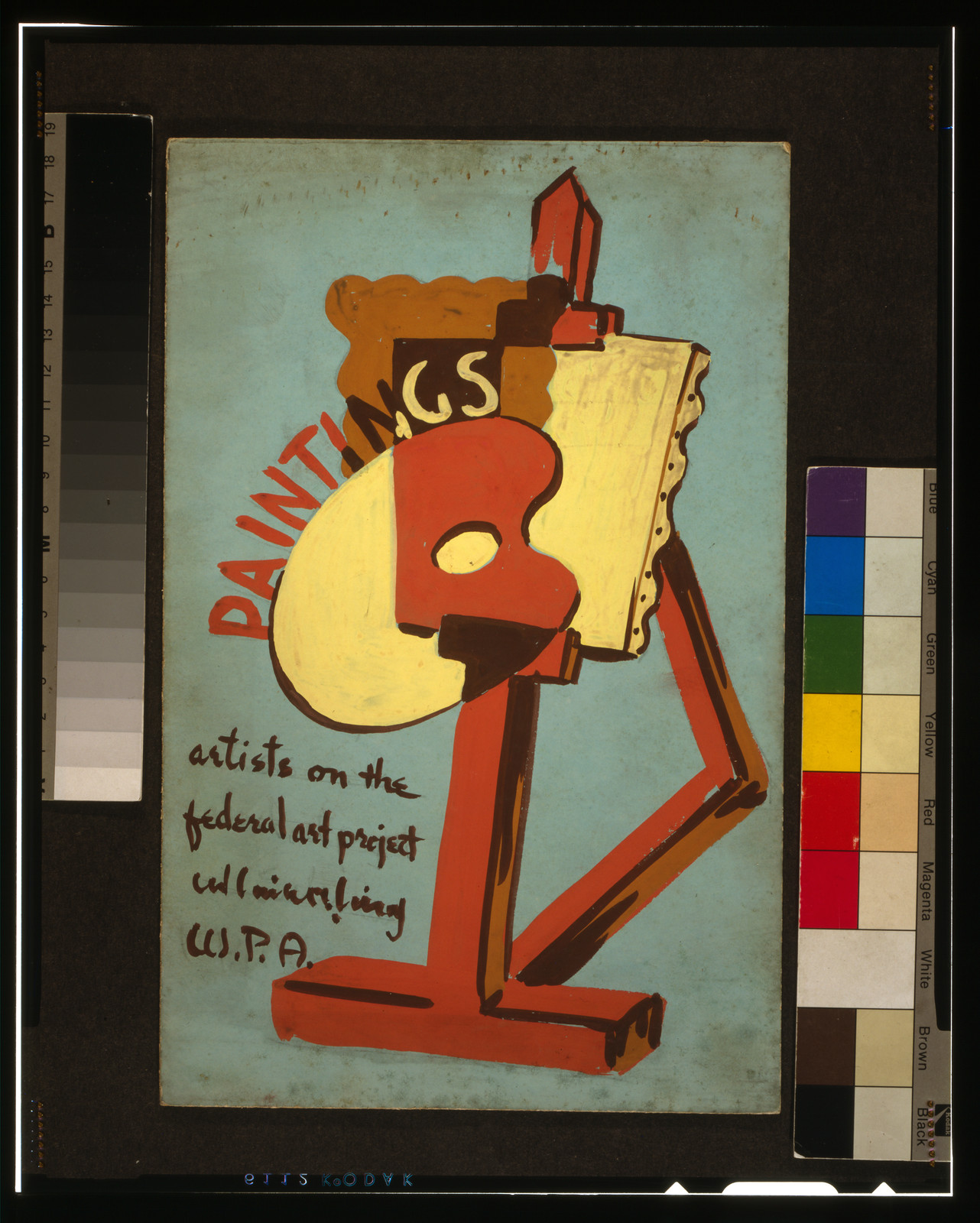 Paintings - artists on the Federal Art Project [?], W.P.A., [1937 or 1938] — vintage poster