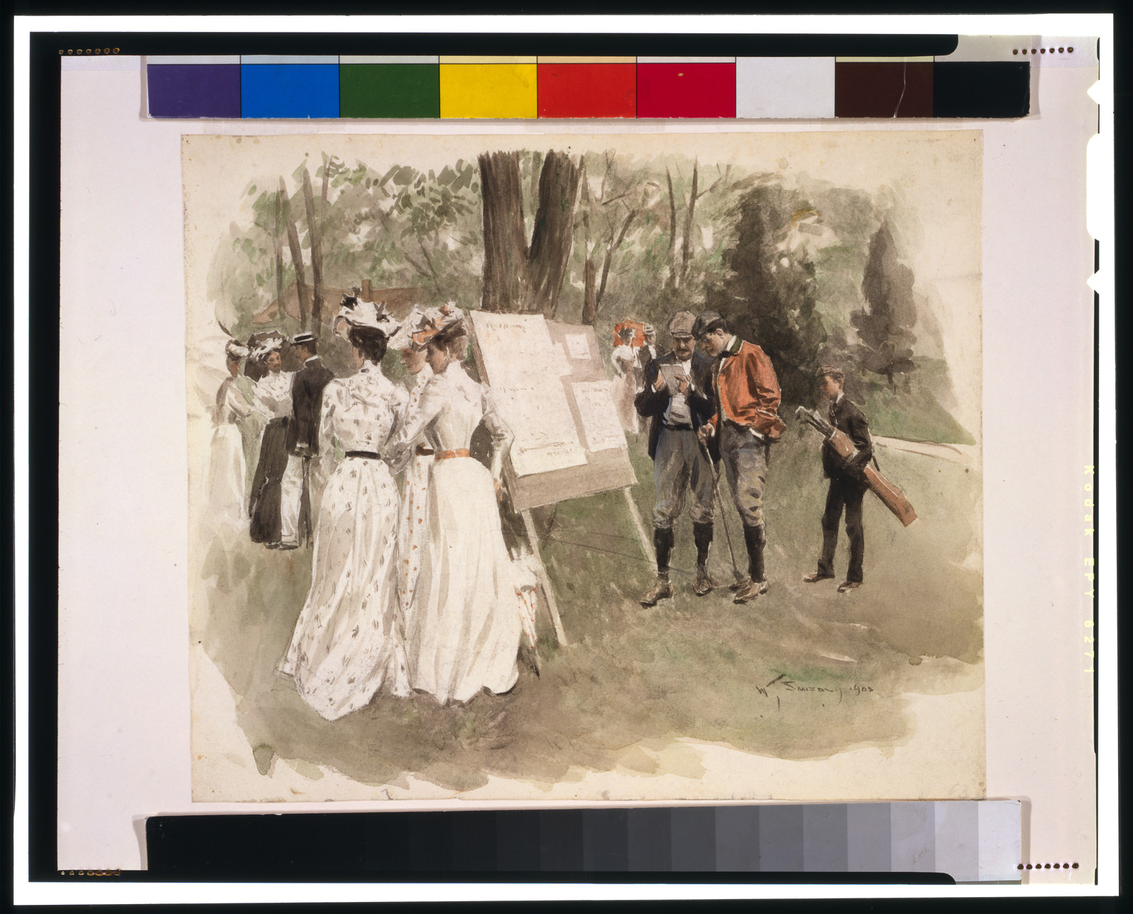 [A tournament at the Chevy Chase Club] — historic drawing