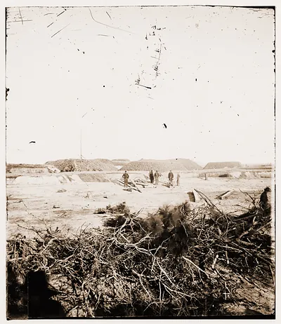 Savannah Georgia (vicinity). View of Fort McAllister