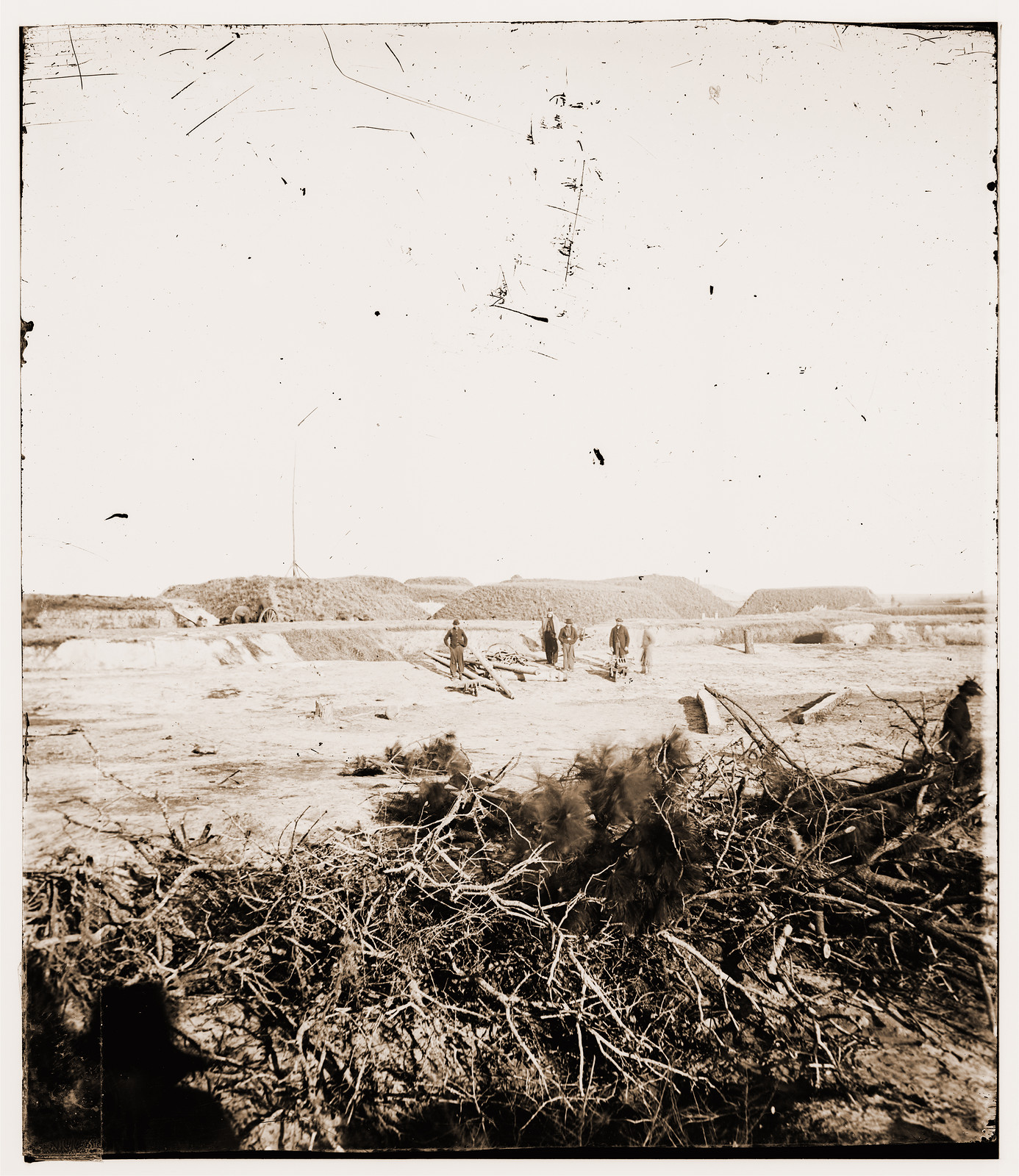 Savannah Georgia (vicinity). View of Fort McAllister, 1864 — historic photograph