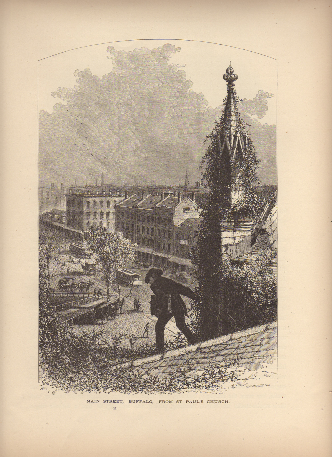 Main Street, Buffalo, from St Paul's Church — historic image