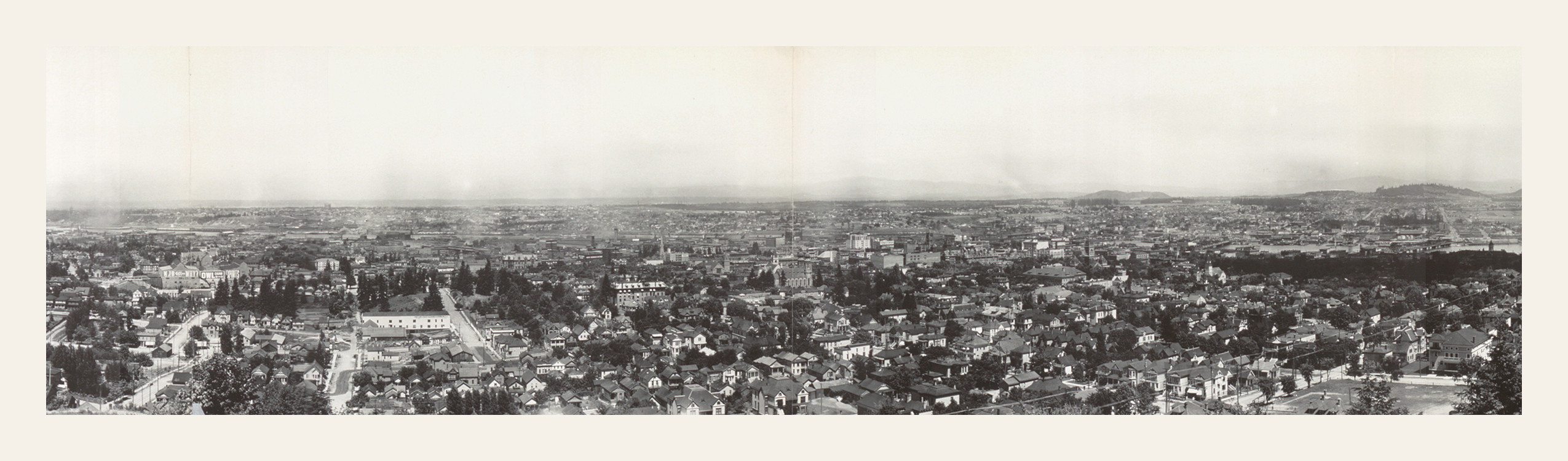 OR 1908 Bird's eye view of Portland PHOTO, 1908 — historic image