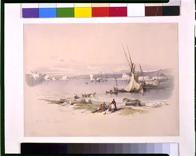 Port of Tyre April 27th 1839 / David Roberts, R.A.