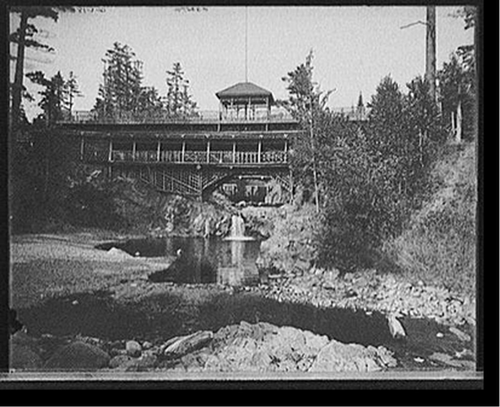 [Rustic bridge in Lester Park, Duluth, Minn.], [between 1900 and 1910] — historic photograph