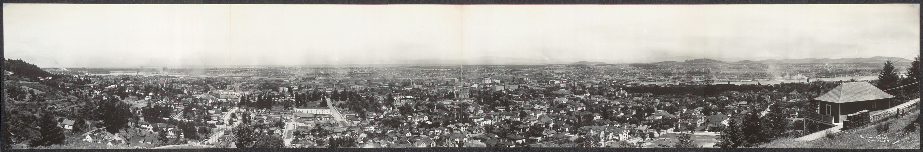 Birds eye view of Portland, Oregon, 1908, 1908 — historic image