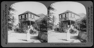 Birthplace of [Alexander] Hamilton, Island of Nevis, B.W.I.
