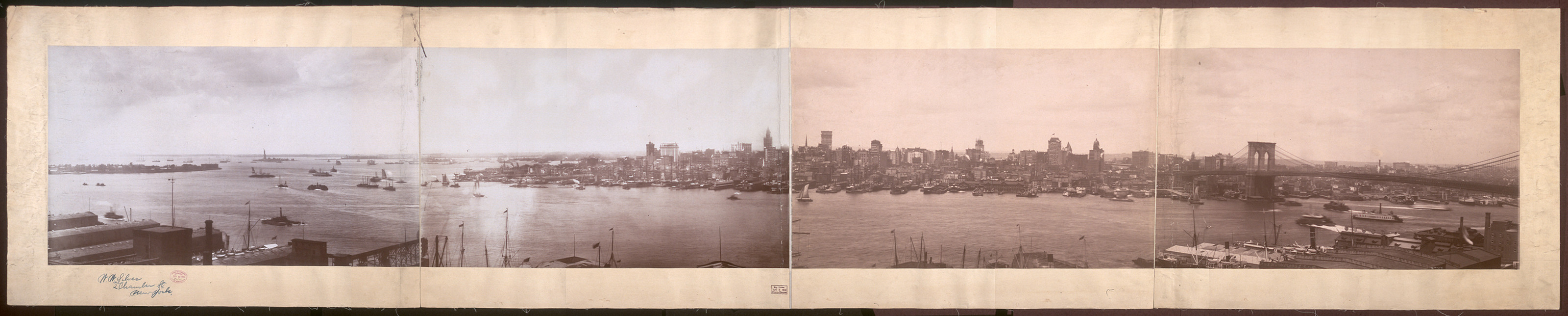City - harbor of New York, 1896, 1896 — historic image