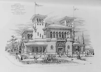 Chicago, Ill., Accepted design for the Texas State Building at the World's Columbian Exposition""