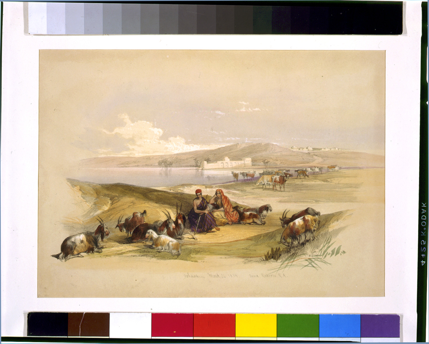 Ashdod March 24th 1839 / David Roberts, R.A., [published 1843] — antique lithograph