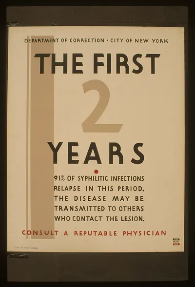 The first 2 years consult a reputable physician 91% of syphilitic infections relapse