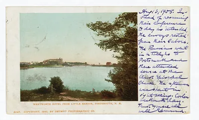 Wentworth Hotel from Little Harbor, Portsmouth, N.H.