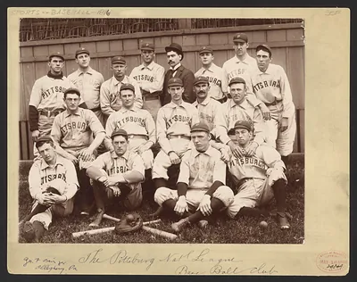 The Pittsburg National League Base Ball Club, team photograph