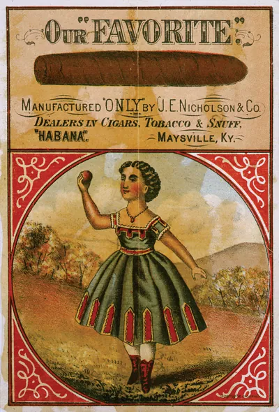 Our "Favorite"--Manufactured "Only" by J.E. Nicholson & Co.--Dealers In Cigars, Tobacco & Snuff