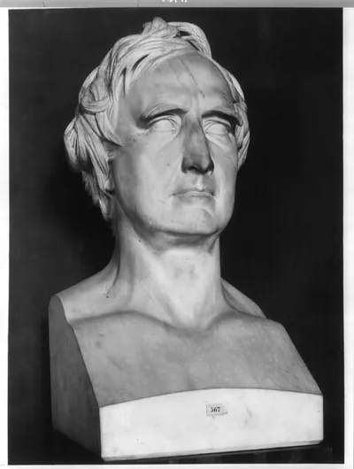 [Dominique Francois Jean Arago, 1786-1853, sculpture, bust]