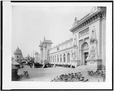 [Ministry of War exhibition building, Paris Exposition, 1889]