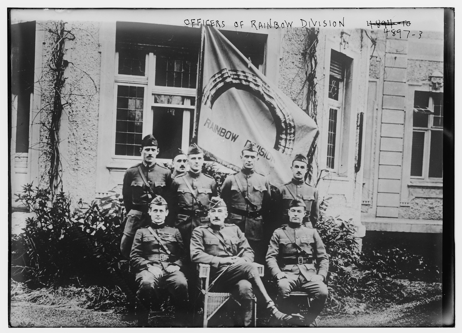 Officers of Rainbow Div., n/a — historic photograph