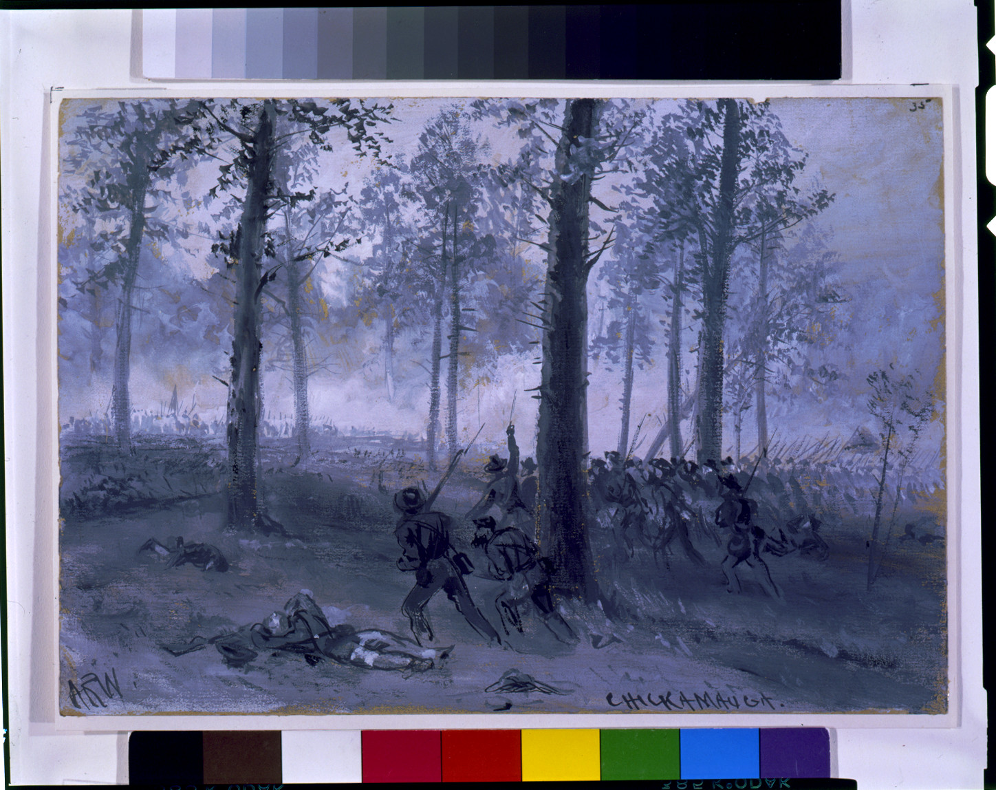 Chickamauga, [1863 September 18-20] — historic drawing