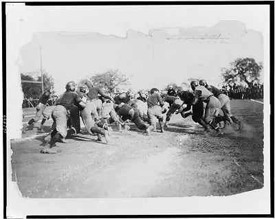 [Football game]