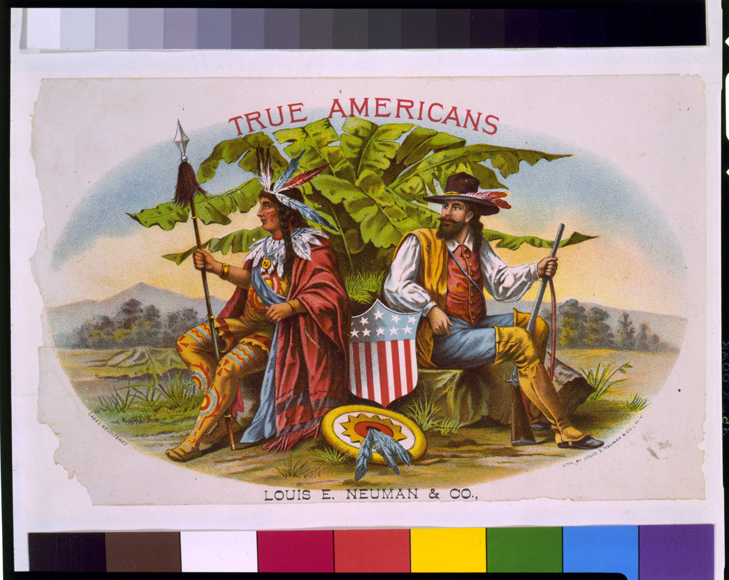 True Americans / lith. by Louis E. Neuman & Co., N.Y., [ca. 1885] — antique lithograph