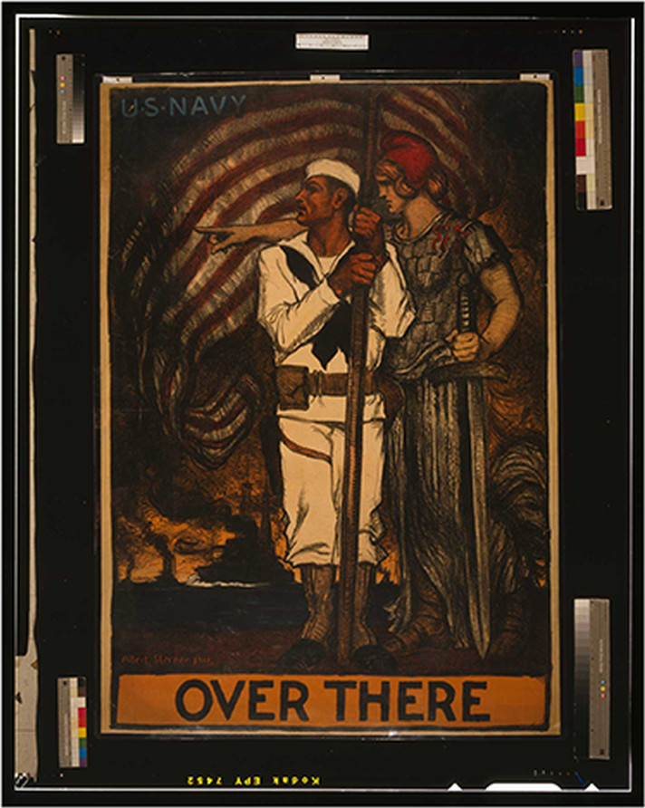 Over there - U.S. Navy / Albert Sterner 1917., 1917 — vintage poster